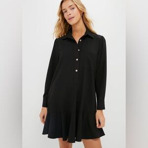 TUCKERNUCK CALLAHAN BLACK SHIRT DRESS MED